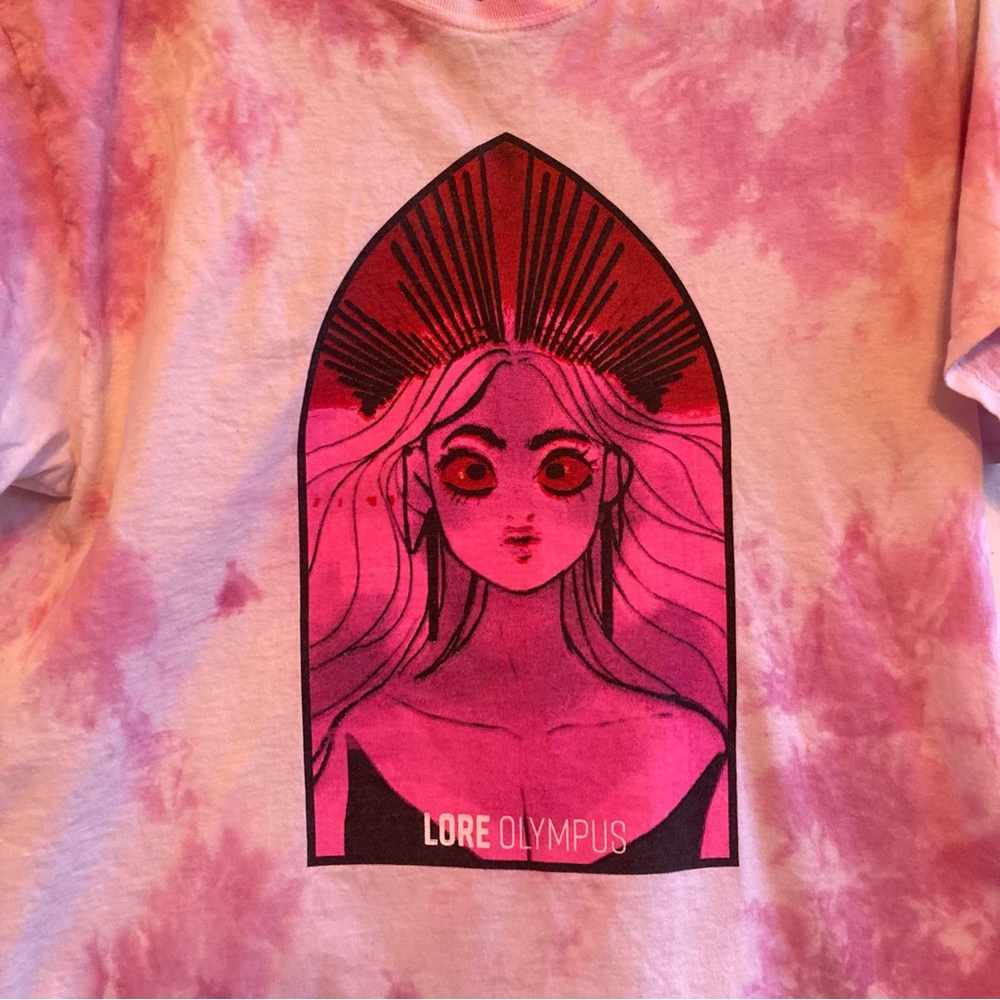 Lore Olympus Tie Die Persephone T Shirt Size M